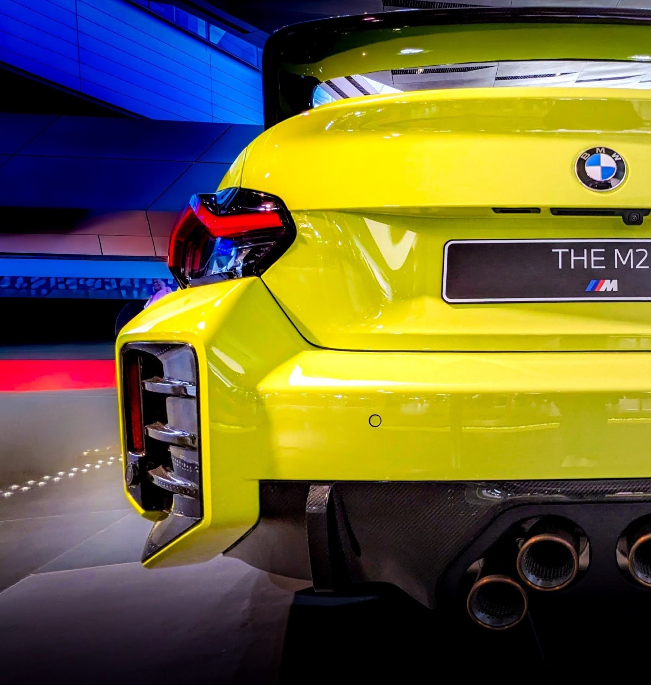 BMW M2 — rear quarter, taillight and exhaust